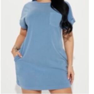 Fashion Nova Blue Mini Dress